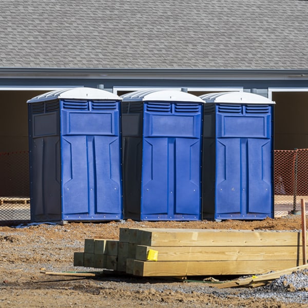 is there a specific order in which to place multiple portable toilets in Occoquan